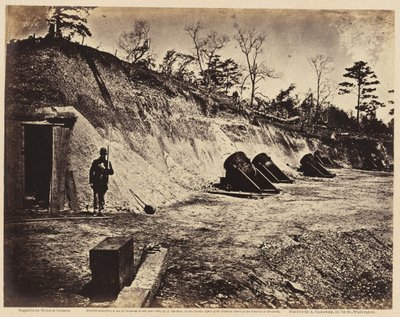 Batteria No. 4, vicino a Yorktown, maggio 1862 (stampa all